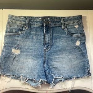 Kut from the Cloth Shorts Size 8 Blue Denim